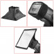 Neewer® NW910/MK910 Blitzgerät (I-TTL 1/8000s HSS LCD Bildschirm Speedlite Master/Slave Flash Kit für Nikon DSLR Kameras, sind: (1) NW910/MK910 Blitzgerät (Flash + (1) Weiche und harte Diffusor + (1) Reflektor + (1) 35 Farbe Filter + (1) Tuch-08